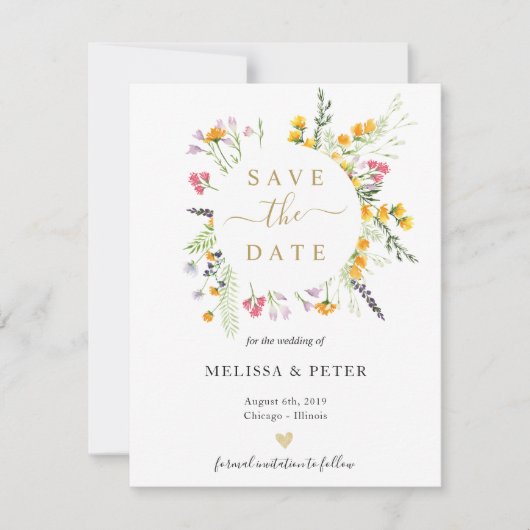 ワイルドフラワーズ春保存日 案内状 (正面)