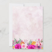 ワイルドフラワーズ春卒業招待状 招待状 (裏面)