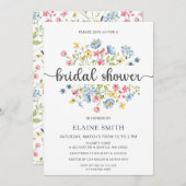 ワイルドフラワーズ春花フローラブライダルシャワー 招待状 (正面/裏面)