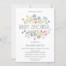 ワイルドフラワーズ春花咲きフローラ赤ちゃんシャワー