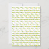 ワイルドフラワーズ水彩バースデーパーティ招待状 招待状 (裏面)