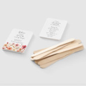 ワイルドフラワーズ生庭園の結婚式プログラムファン ハンドファン (組立なし)