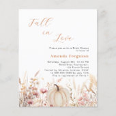 ワイルドフラワーズ秋ラブカボチャ予算ブライダルシャワー (正面)