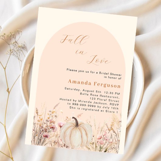 ワイルドフラワーズ秋ラブカボチャ予算ブライダルシャワー