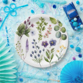 ワイルドフラワーズ紙プレート ペーパープレート (パーティー)