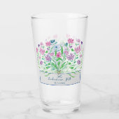 ワイルドフラワーズ結婚ブリーズメイドの眼鏡 タンブラーグラス (裏面)