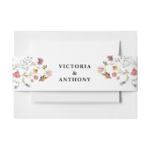 ワイルドフラワーズ結婚式招待状ベリーバンド 招待状ベリーバンド (正面例)