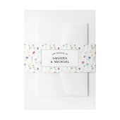 ワイルドフラワーズ結婚式招待状ベリーバンド 招待状ベリーバンド (正面例)