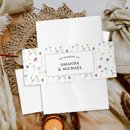 ワイルドフラワーズ結婚式招待状ベリーバンド 招待状ベリーバンド