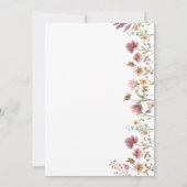 ワイルドフラワーズ結婚式招待状 セーブザデート (裏面)