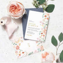 ワイルドフラワーズ結婚式招待状