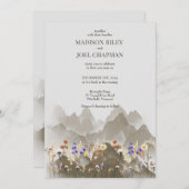 ワイルドフラワーズ結婚式招待状 招待状 (正面/裏面)