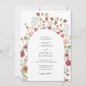 ワイルドフラワーズ結婚式招待状 招待状 (正面)