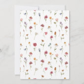 ワイルドフラワーズ結婚式招待状 招待状 (裏面)