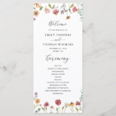 ワイルドフラワーズ結婚式 プログラム (正面)