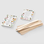 ワイルドフラワーズ蝶フローラ結婚式 プログラム ハンドファン (組立なし)