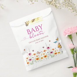 ワイルドフラワーズ蝶ベビーイン開花ベビーシャワー フェイバーバッグ