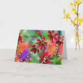 ワイルドフラワーズ誕生日カード カード (黄色い花)