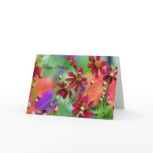 ワイルドフラワーズ誕生日カード