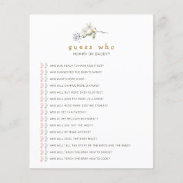 ワイルドフラワーズ誰が赤ちゃんシャワーのゲームを推測