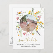 ワイルドフラワーズ開花は日付の写真はがきを保存する 案内ポストカード (正面/裏面)