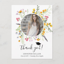 ワイルドフラワーズ開花ズ卒業ありがとうございました写真 案内ポストカード