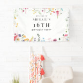 ワイルドフラワーズ16thバースデーパーティーへようこそ 横断幕 (インサイチュ)