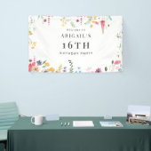 ワイルドフラワーズ16thバースデーパーティーへようこそ 横断幕 (トレードショー)