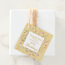 ワイルドフラワーズ40thイエロー誕生日ありがとう