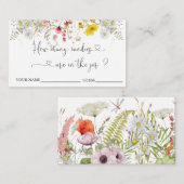 ワイルドフラワーズ　お菓子の数を当てて！同封カード エンクロージャーカード (正面/裏面)