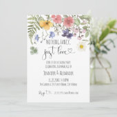 ワイルドフラワーズ ウェディング 受付 招待状 (スタンド正面)