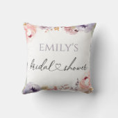 ワイルドフラワーズ エレガントなブライダルシャワー クッション (裏面)