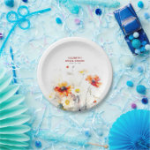 ワイルドフラワーズ エレガント ペーパープレート (パーティー)