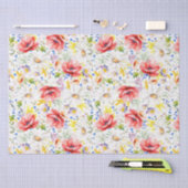 ワイルドフラワーズ エレガント ボタニカル 薄葉紙 (クラフト)