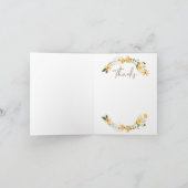 ワイルドフラワーズ&ハニービーフローラリースありがとう サンキューカード (内部)