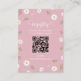 ワイルドフラワーズ フラワーガーデン ブライダルシャワー レジストリー エンクロージャーカード