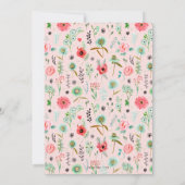 ワイルドフラワーズ | ブライダルシャワー | 招待状 (裏面)