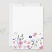 ワイルドフラワーズ  ホーリークロaft ありがとうカード 招待状 (裏面)