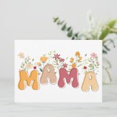 ワイルドフラワーズ ママ 母の日カード 招待状 (スタンド正面)