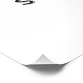 ワイルドフラワーズ ミニマリスト オーダーメイド ネーム ポスター (コーナー)