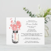 ワイルドフラワーズ&メイソンジャーブライダルシャワー 招待状 (スタンド正面)