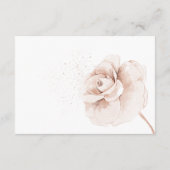 ワイルドフラワーズ モダン ベイビー シャワー おむつラッフル エンクロージャーカード (裏面)