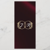 ワイルドフラワーズ&リボン – Burgundy 結婚's メニュー (裏面)