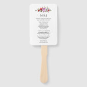 ワイルドフラワーズ&ロマンス結婚式 プログラムファン ハンドファン (正面)