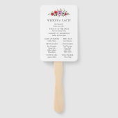 ワイルドフラワーズ&ロマンス結婚式 プログラムファン ハンドファン (裏面)