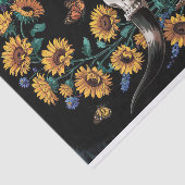 ワイルドフラワーズ&ワイルドウェスト、スカル&開花デクページ 薄葉紙 (詳細)