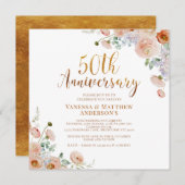 ワイルドフラワーズ 偽金 筆記体 50周年記念 招待状 (正面/裏面)