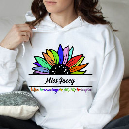 ワイルドフラワーズ 教師感謝カスタム, オーダーメイドの先生  パーカ