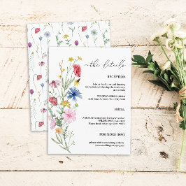 ワイルドフラワーズ 結婚式 付属カード エンクロージャーカード