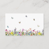 ワイルドフラワーズ&蝶ベビー エンクロージャーカード (裏面)